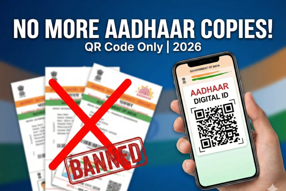 Aadhaar Goes Fully Digital in 2026: No More Photocopies, QR Code Is the New Standard